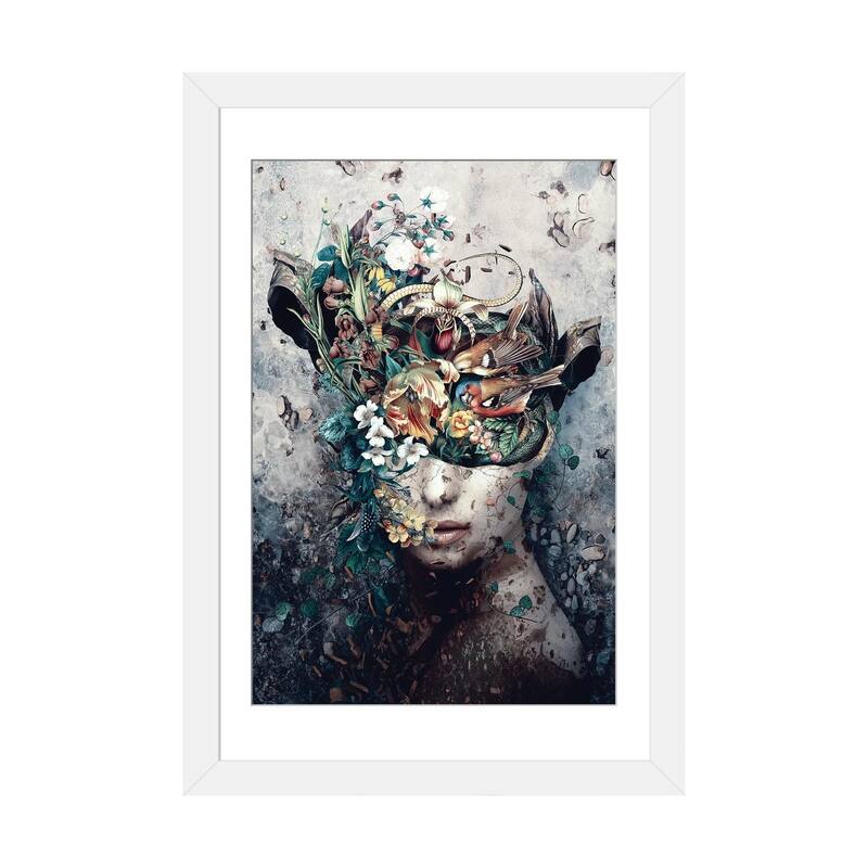 iCanvas "Source Of Life" by Riza Peker - White - 24x16x1