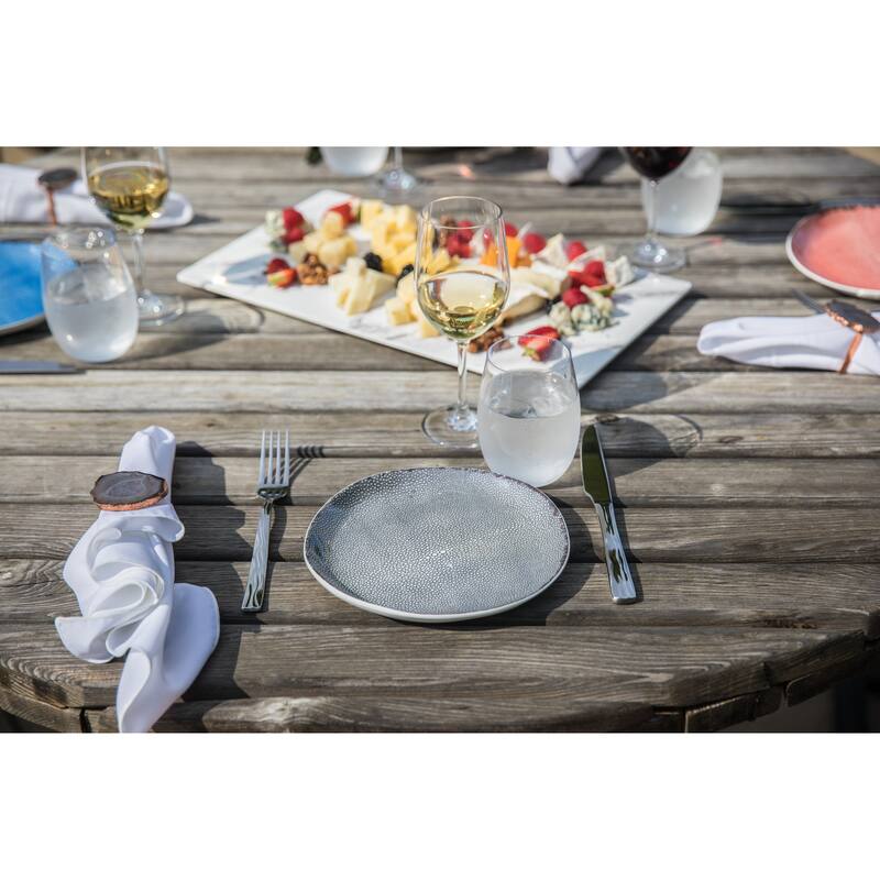Fortessa Dorada 18/10 Stainless Steel, 20 Piece Flatware Set (Service for 4), Silver - 20 Piece Set