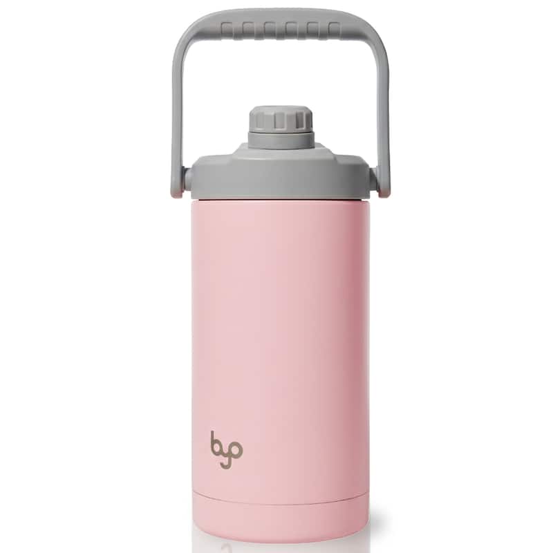 Byo 64 Oz Double Walled Insulated Stainless Steel Bottle - 64 Oz - Pink