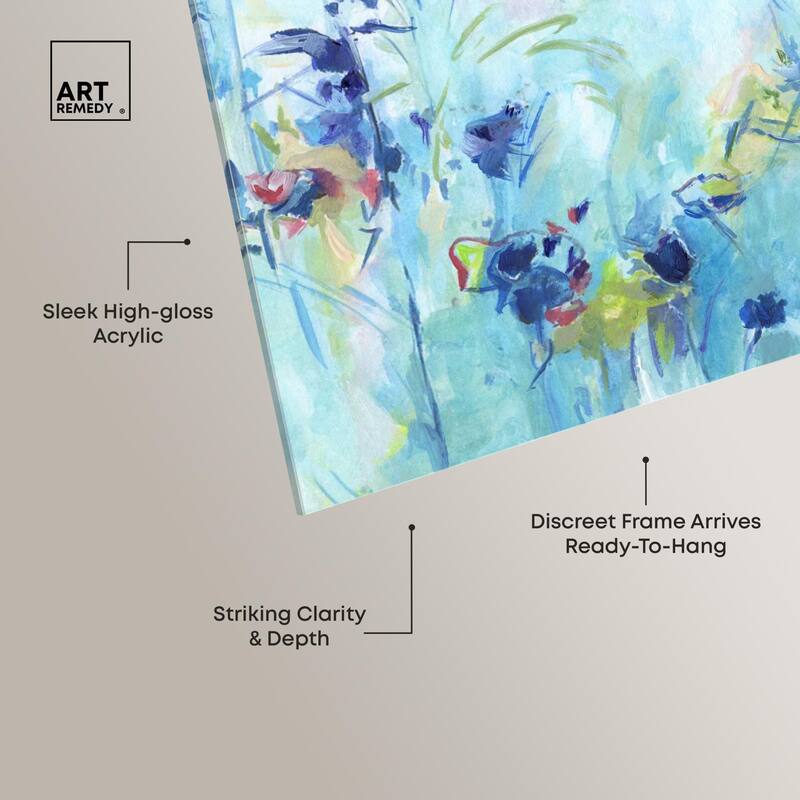 Heavenly Blue I Acrylic by Art Remedy, Ready to Hang