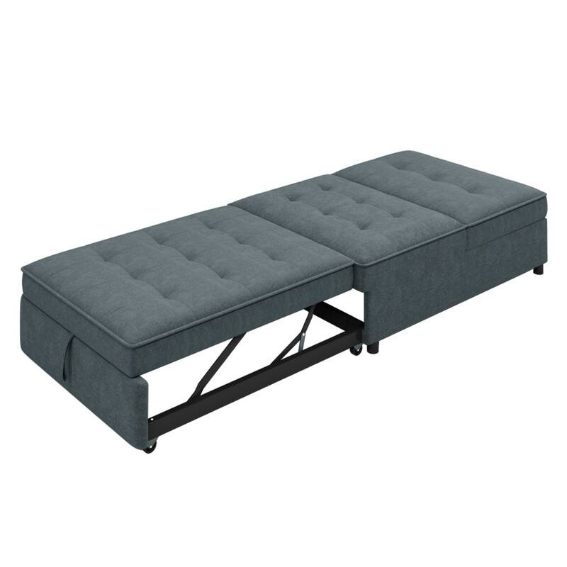 Upgraded Sleeper Chair Bed Sofa Bed,4 in 1 Multi-Function Folding Ottoman Bed