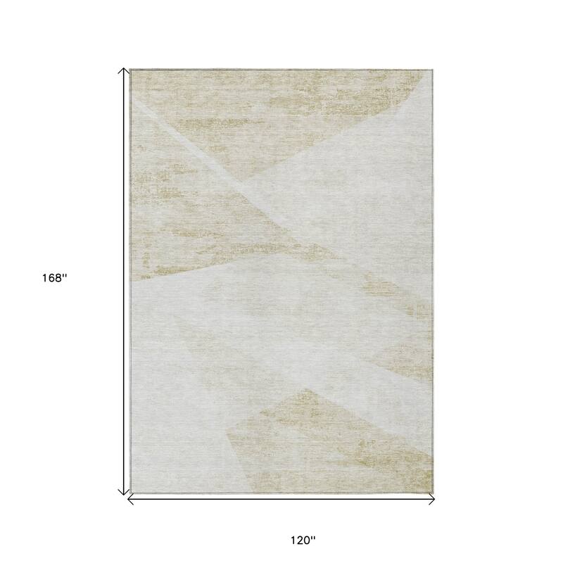 HomeRoots Abstract Transitional Rectangle Outdoor Rug