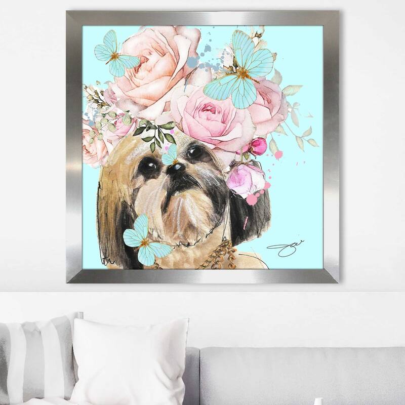 "Flower Shih Tzu" by Jodi Print on Acrylic