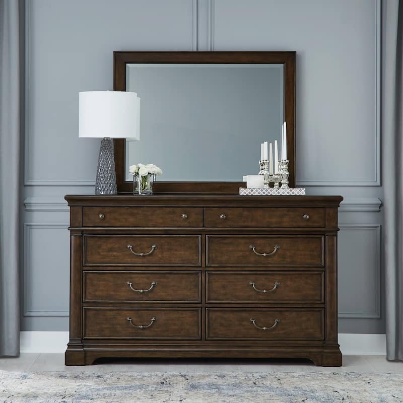 Liberty Furniture Arden Road Poster Bed Bedroom Sets with Dresser & Mirror, Chest, Nightstand - King or Queen