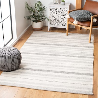 SAFAVIEH Handmade Striped Kilim Quiana Modern Cotton Rug -