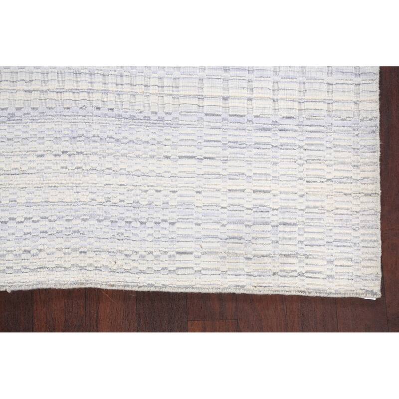 Geometric Modern Moroccan Area Rug Handmade Oriental Wool Carpet - 5'2" x 7'10"