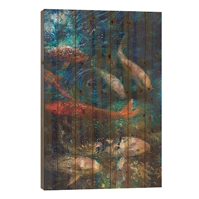 Carpe Diem Print On Wood by Iris Scott - Multi-Color