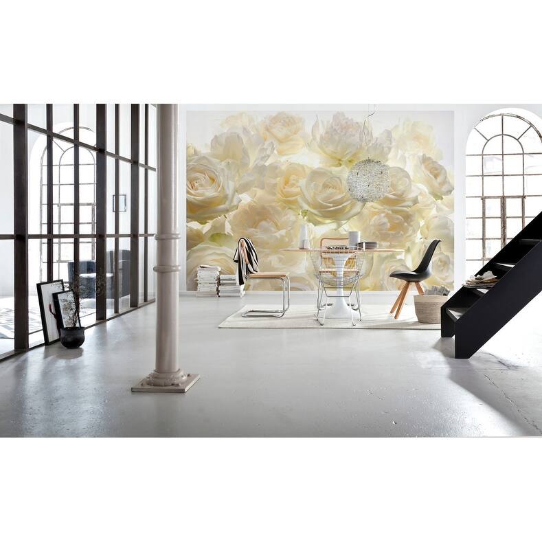 Komar Ivory Rose Wall Mural