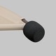 preview thumbnail 34 of 37, Outdoor Double Chaise Lounge Chair Rocking Lounger with Sunshade Canopy - 54.5"W*67.3"D*65.7"H