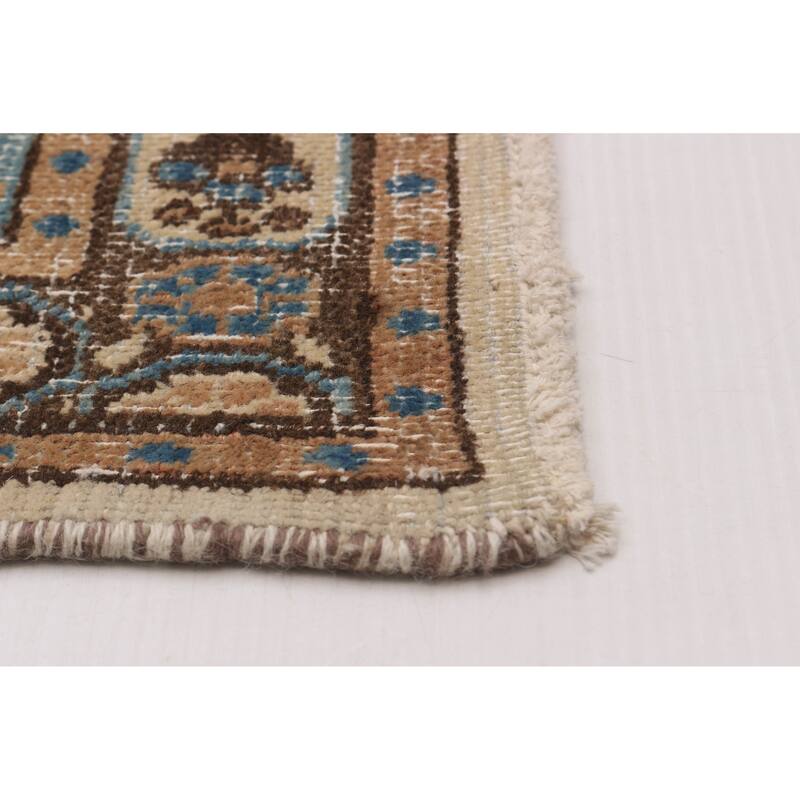 ECARPETGALLERY Hand-knotted Antalya Vintage Cream Wool Rug - 7'0 x 10'8