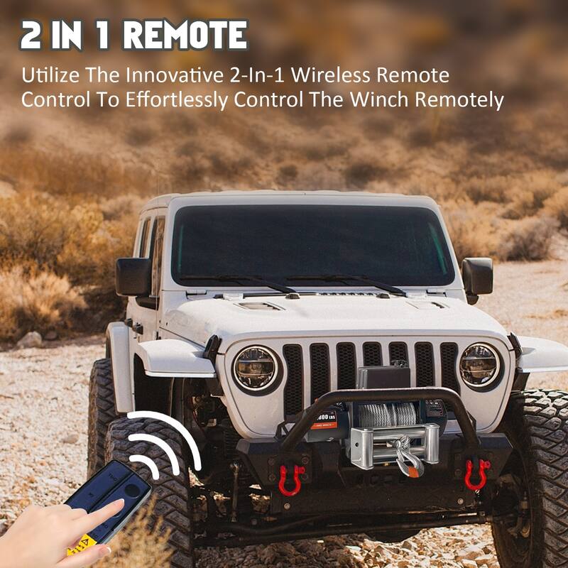 18800lbs Electric Winch with Wireless Handheld Remote