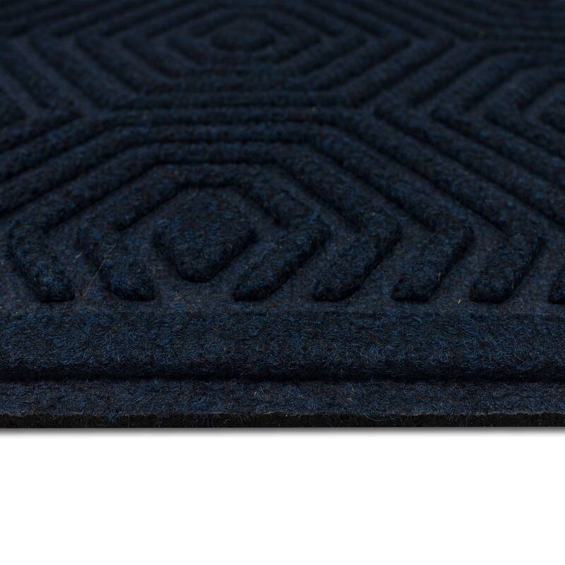 Mohawk Home Hexagon Impressions Blue 2' X 3' Door Mat - 2' x 3'