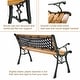 preview thumbnail 9 of 9, 49 1/2'' Patio Park Garden Bench Porch Path Chair Outdoor Deck Cast