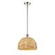 Option Polished Nickel / Natural Rattan
