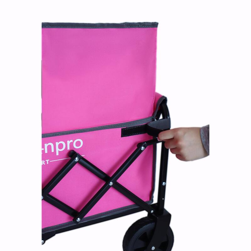 Expandable Dual-Layer Utility Wagon with 100% Extra Space, Ideal for Grocery Cart