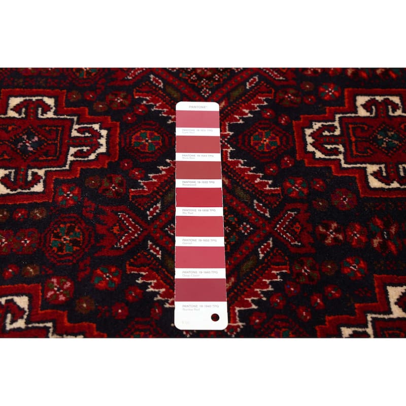 ECARPETGALLERY Hand-knotted Teimani Red Wool Rug - 2'10 x 5'4