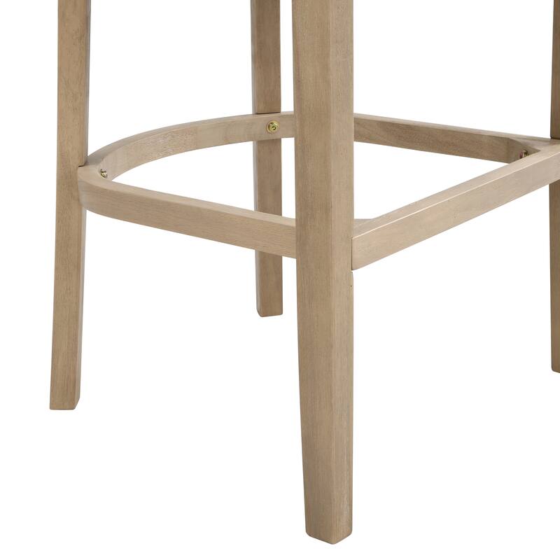 Timel Rubberwood Counter Stool (Set of 2) by Christopher Knight Home
