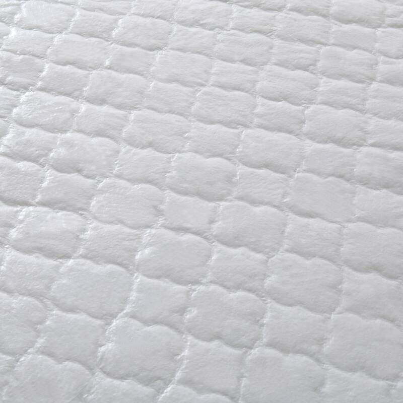 Ultrasonic Quilting Waterproof Mattress Protector Pad Cover - White