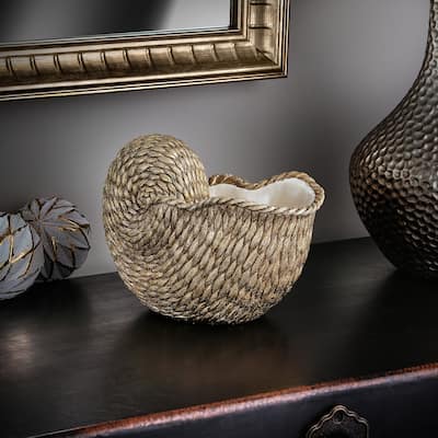10" Resin Coastal Shell Planter