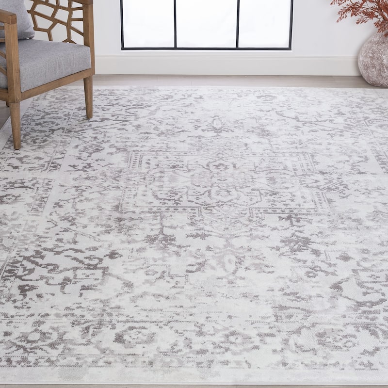 Linx French Country Medallion Indoor Area Rug - 8'9'' x 12'2'' - White