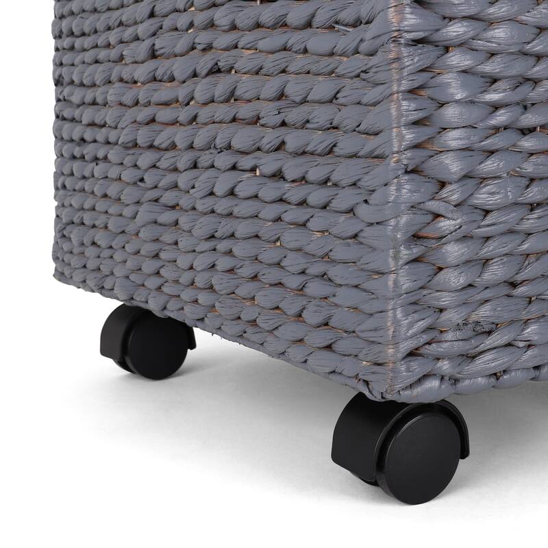 Seagrass Rolling File Cabinet