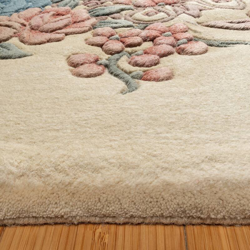 Gertmenian Oriental Estate Traditional Oriental Floral Border Metallion Hand Knot Wool Area Rug Collection