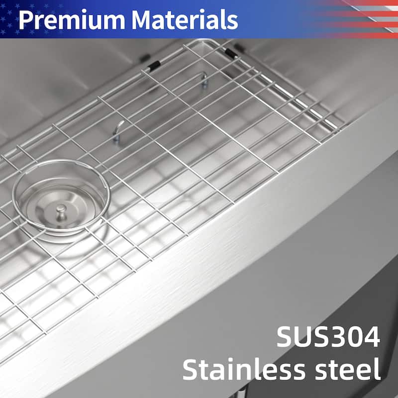 Farmhouse Apron Single Bowl Stainless Steel Kitchen Sink