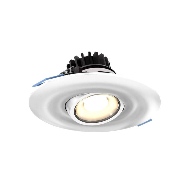 4 Inch Round Recessed LED Gimbal Light in 5CCT - 4"