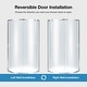 preview thumbnail 6 of 25, OVE Breeze Round Corner Shower Kit with Frosted Glass Sliding Door and Shower Base Pan (Walls not Included)