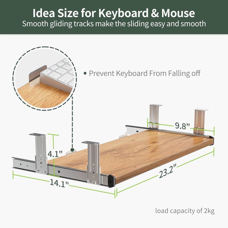 FEZIBO Standing Desk with Keyboard Tray, Electric Height Adjustable Desk, Sit Stand Up Desk, Computer Office Desk