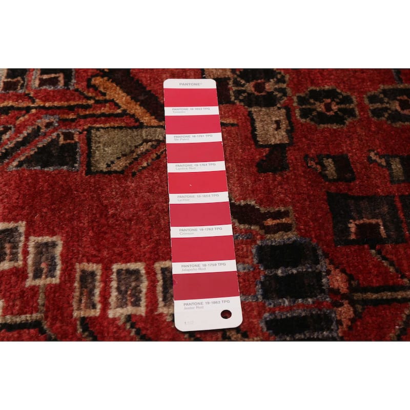 ECARPETGALLERY Hand-knotted Andelz Red Wool Rug - 3'3 x 10'0