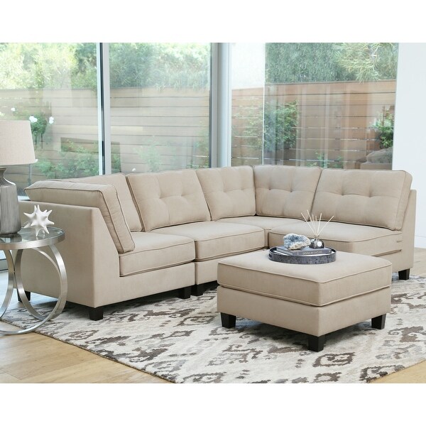 Abbyson Maddox 5 pc. Modular Fabric Sectional Bed Bath Beyond 22798399