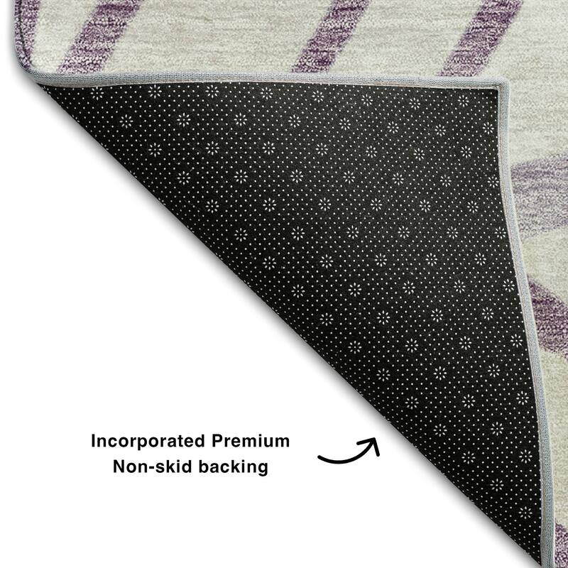 Premium Washable Super Soft Modern Palm Mayfield Rug