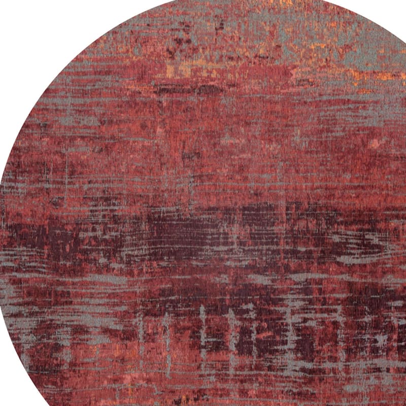 Hayah Geometric Abstract Modern Non Skid Woven Area Rug By HomeRoots - 48' X '48' X '0.12