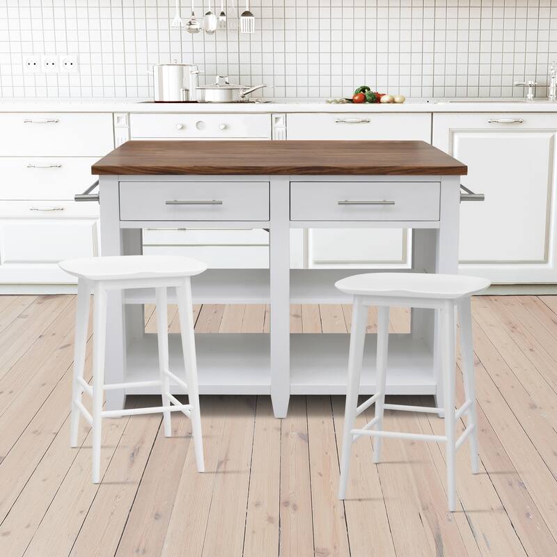 Steve Silver Hendry Backless Solid Acacia Counter Stool - Counter Stool