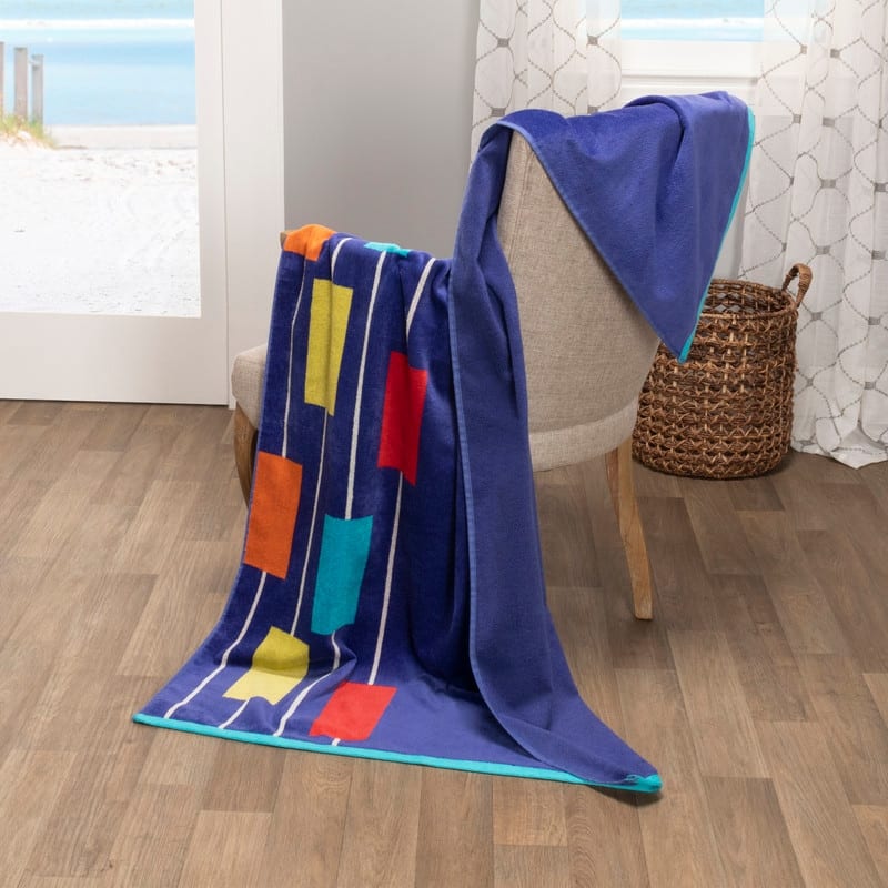 Superior Vibrant Oversized Cotton Beach & Pool Towel Collection - Assorted Styles