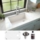 preview thumbnail 3 of 65, Karran Undermount Quartz 32 in. Single Bowl Kitchen Sink Kit