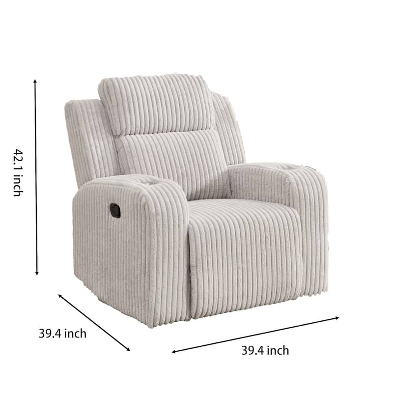 Oversized Power Recliner Chair with USB Ports, Home Theater Single Sofa with Cup Holders