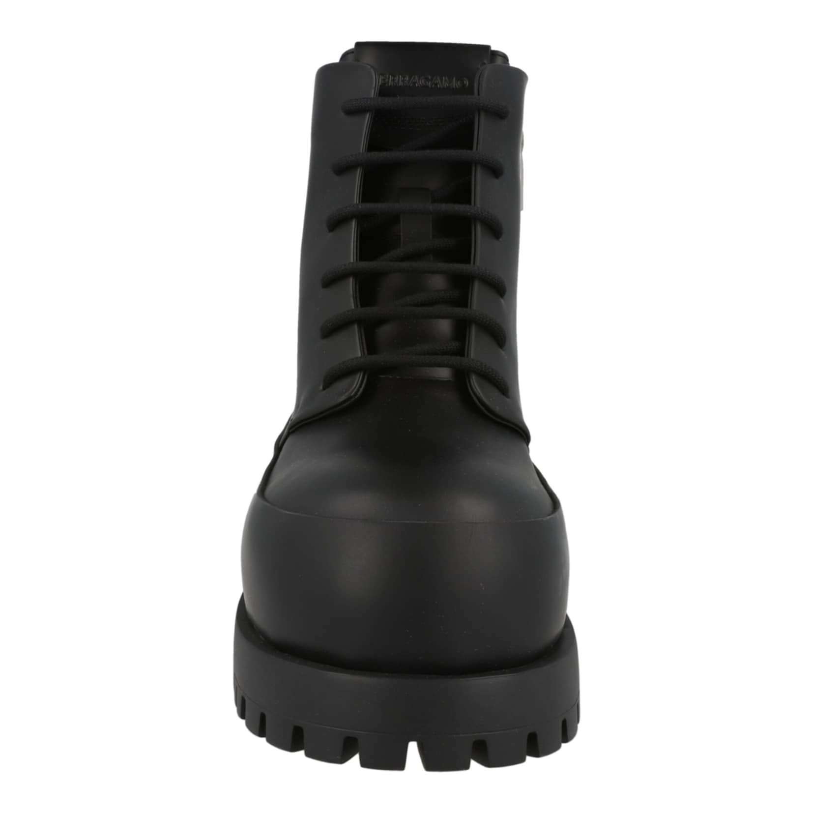 Ferragamo Fede Leather Combat Boots - NWT FERRAGAMO - Fede leather ankle boots main image 2