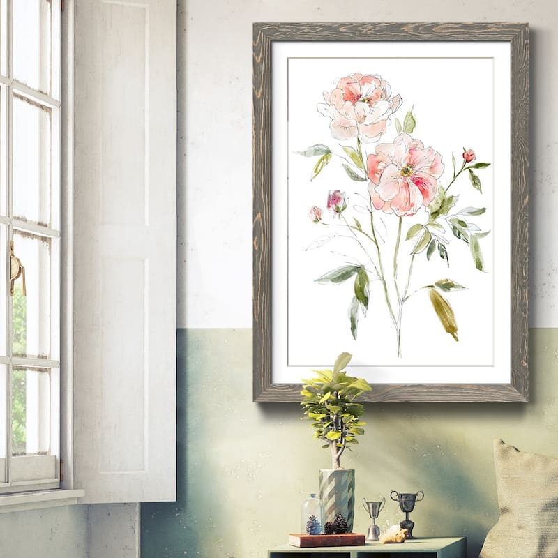 Sketchbook Cottage Rose I-Premium Framed Print - Ready to Hang