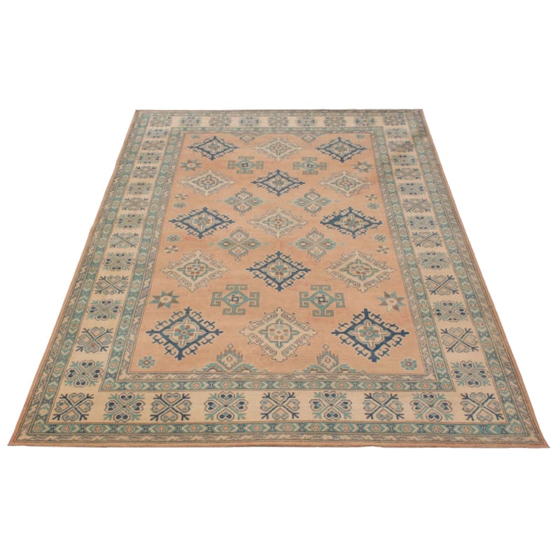 ECARPETGALLERY Hand-knotted Finest Ghazni Copper Wool Rug - 6'7 x 9'10