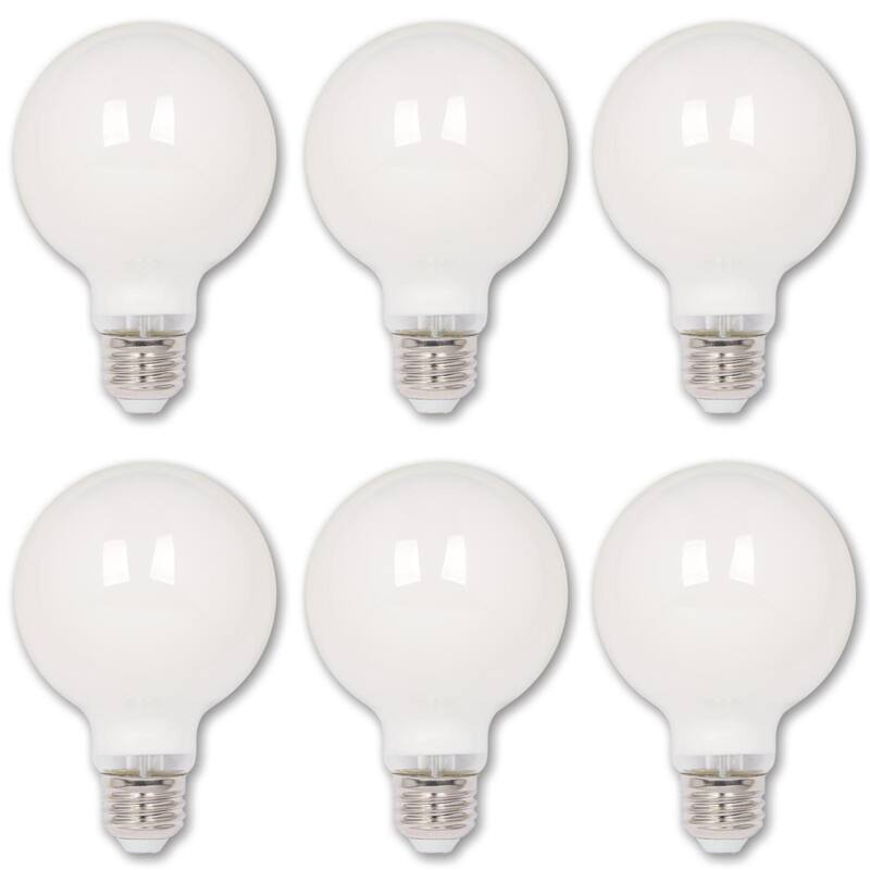 Westinghouse Lighting 5.5-Watt (40-Watt Equivalent) Soft White G25 Dimmable Filament LED Light Bulb, Medium Base