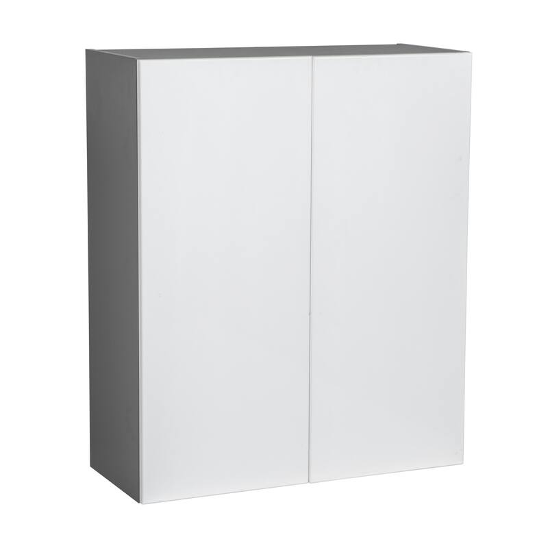 30" x 36" Wall Cabinet-Double Door-Grey - 30 x 36 x 12 - Off-White