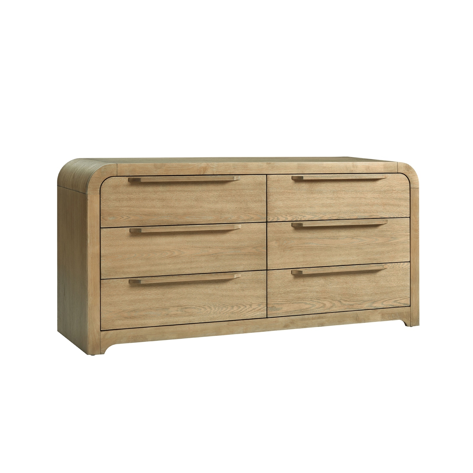 Egon 62"W Modern Velvet-lined 6-drawer Dresser with Hidden Drawer for Discreet Storage by HULALA HOME