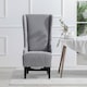 Modern High-Back Wingback Accent Chair, Upholstered Comfy Side Armchair ...