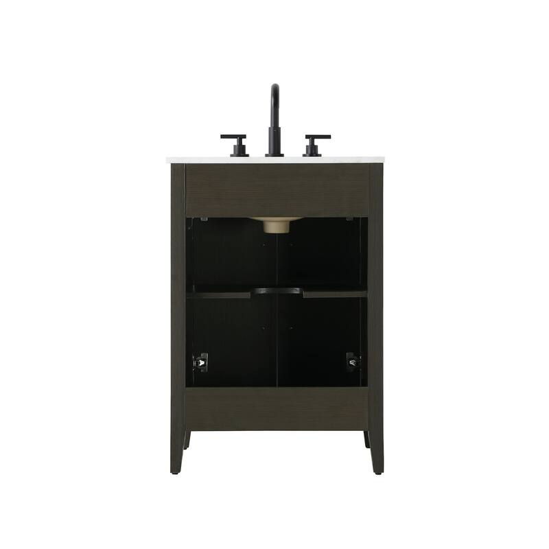 Elegant Lighting VF29324 Millie 24" Free Standing Single Basin Vanity