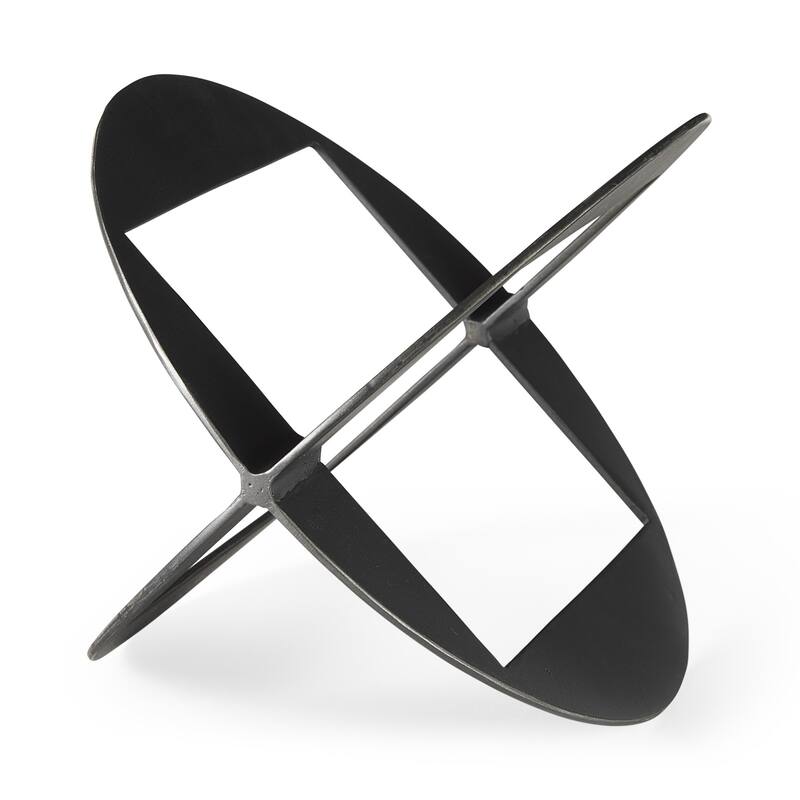 HomeRoots 6" Black Cast Iron Tabletop Sculpture