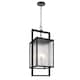 Option Black with Textured Glass Shade