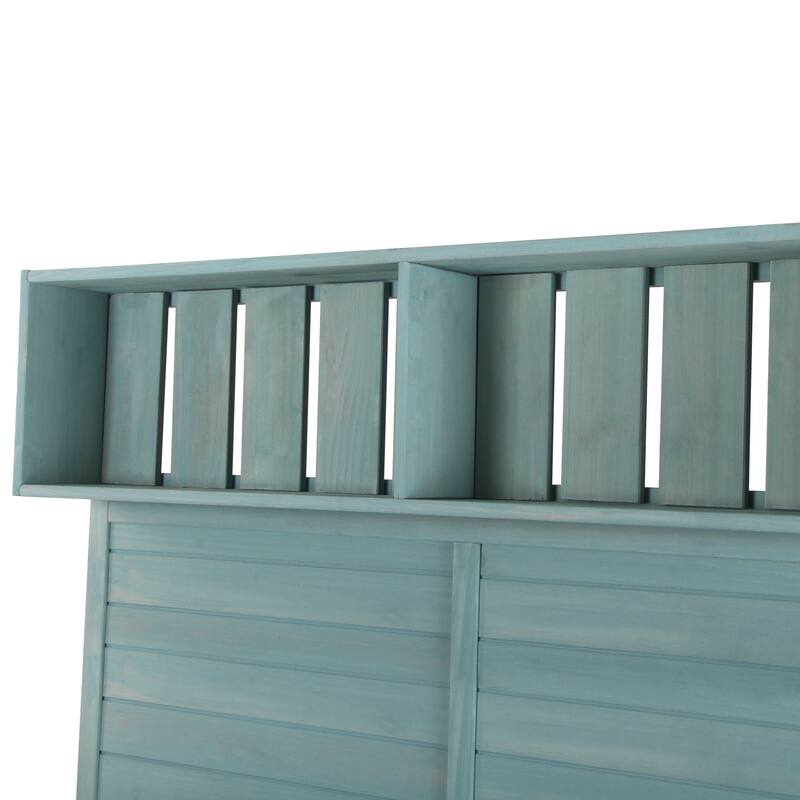 65" Farmhouse Rustic Outdoor Potting Bench