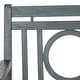 preview thumbnail 6 of 6, SAFAVIEH Outdoor Living Montclair Ash Grey/ Beige 3 Seat Bench - 23.4" x 60.6" x 34.7"